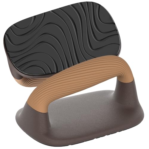 Push Up Bars, Ergonomic Pushup Handles for Home Gym Training - color: A: Light Brown