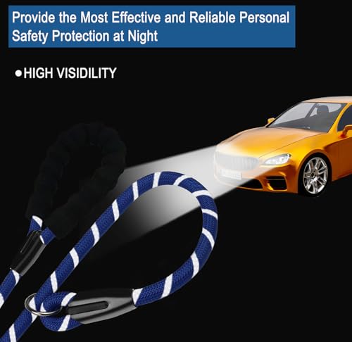 6 FT Heavy Duty Dog Leashes with Comfortable Padded Handle,Deep Blue - color: Deep Blue, size: 6 Feet x 1/2 Inch