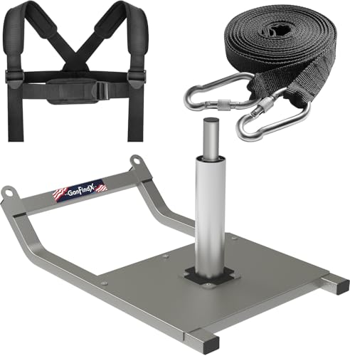 GanFindX Workout Weight Sled for Speed & Athletic Strength Training - color: Gray