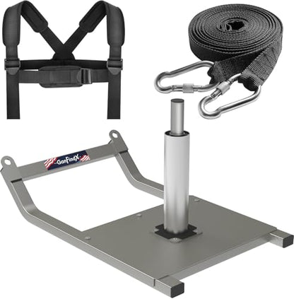 GanFindX Workout Weight Sled for Speed & Athletic Strength Training - color: Gray