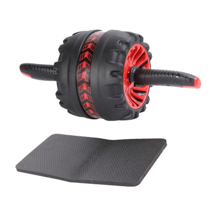Automatic Rebound Abdominal Exercise Roller with Knee Pad Anti-Skid Steel and Rubber Ab Wheel for Home Fitness Suitable for Fitness Levels