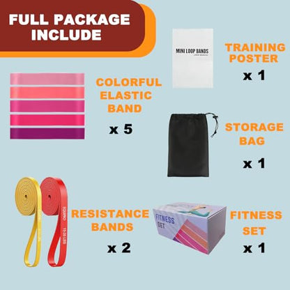 Home Workout Pilates Kit for Women, Better me Pilates Ring and Ball Set Essentials Equipment, with 5 Resistance Bands, Massager Roller, Yoga Starter Accessories for Toning Arms, Thighs & Core