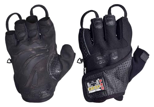 Gym Gloves Protect Your Hands & Improve Your Grip Weightlifting Grips - color: Black, size: Small