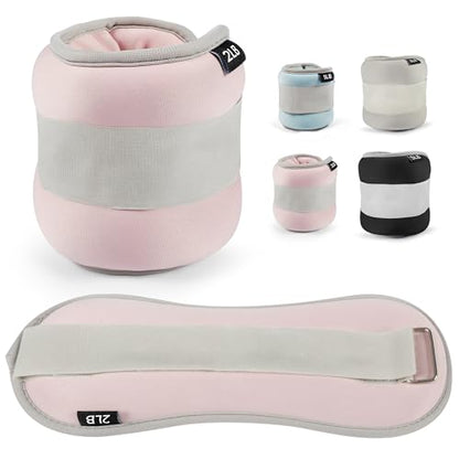 leikefitness Wrist/Ankle Weights Set of 2 (1 lb/2 lb/3 lb/5 lb Each) for Women,Men and Kids, Modularized Leg Weight Straps for Yoga, Walking, Jogging, Aerobics, Gym