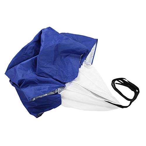Running Parachute Speed Training, Speed Training Equipment Running Parachute Adjustable Waistband Pongee Coating Drag Running Speed Training Parachute for Sports (Blue)