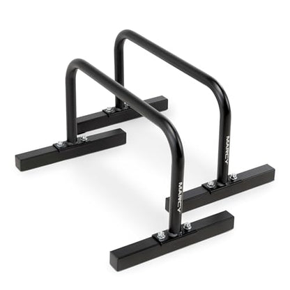 Marcy Parallette Bar ACC‑0333‑PARA – Powder‑Coated Steel Calisthenics Bars, Non‑Slip Pads, Home Workout Strength & Balance Trainer