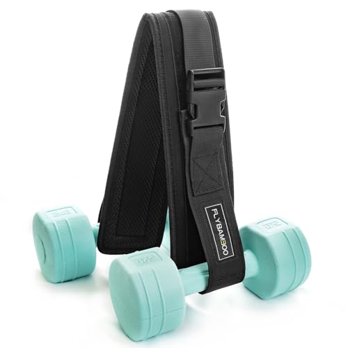 Hip Thrust Belt for Dumbbells,Booty Belt for Hip Thrust Slip-Resistant Padding - color: Black