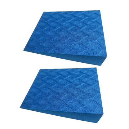 2 Pieces Yoga Brick Slant Board Calf Stretcher EVA Squat Wedge Block Heel Elevated Block Stable Base Suitable for Gym Pilates Stretching Home Exercise