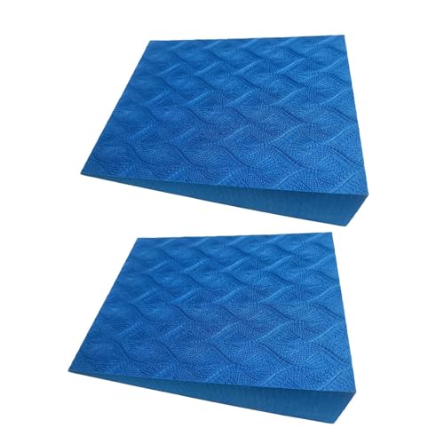 2 Pieces Yoga Brick Slant Board Calf Stretcher EVA Squat Wedge Block Heel Elevated Block Stable Base Suitable for Gym Pilates Stretching Home Exercise