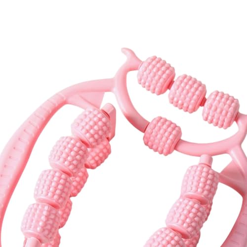 Muscle Roller Tool with 20 Wheels for Legs and Arms, Pink