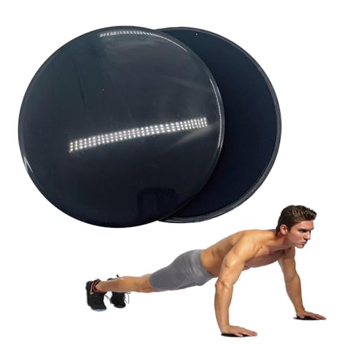 Exercise Core Sliders, Dual Sided Exercise Gliding Discs Use on Carpet or Hardwood Floors, Light and Portable, Perfect for Abdominal&Core Workouts-Small Gift for Athletes