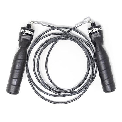 Jump Rope - Black Ops Ergonomic Handles with Trans Black Cable Buff 3.4 | Jump Smart Weighted Speed Rope for Sports & Fitness, MMA, HIIT, Cardio Workout - size: Small
