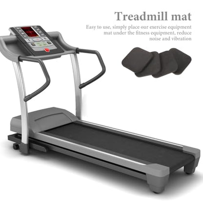 4Pcs Exercise Pads Slip Treadmill Mats Gym Equipment Floor Mat Protectors Workout Pad for Home Gym