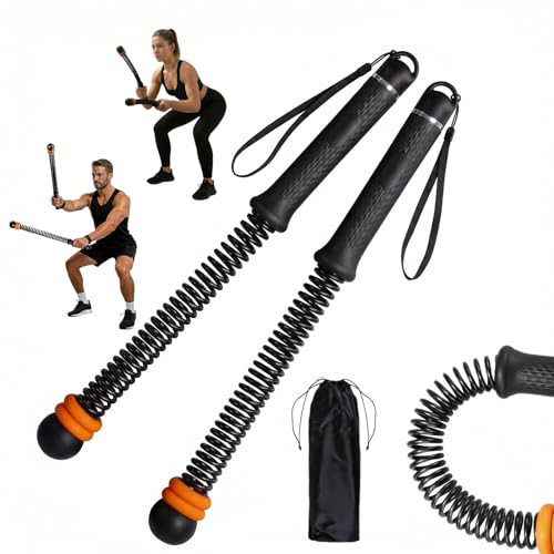 Ropeless Battle Ropes for Home Gym - Silent Cordless Battle Ropes with Adjustable Resistance, No Anchoring Needed, Portable Workout Equipment for HIIT, Strength & Cardio - Black