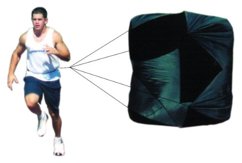85" Super XL Monster Pull Running Speed Chute Resistance Parachute with Quick Release Belt