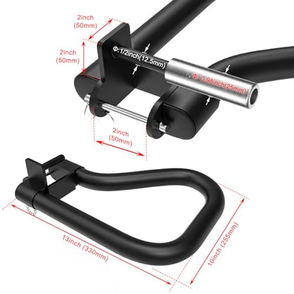 SELEWARE Power Cage Accessories, Dip Handles, Pull‑Up Stations, and Multi‑Grip Training Attachments - color: For 2" x 2" Rack with 1" or 1/2" Hole