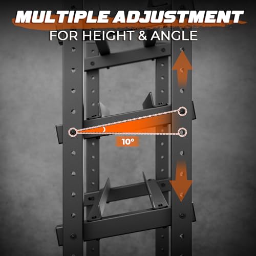 Upgraded 4-Tier Dumbbell Rack, 1100LBS Weight Rack for Home Gym, Barbell Holder Bumper Plate Storage Rack with Adjustable Height & Width Design, Heavy Duty Weight Storage Organizer (Rack Only)