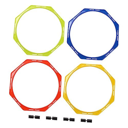 Kisangel Football Training Circle Football for Training Fitness Hexagon Soccer Sports Cones Football