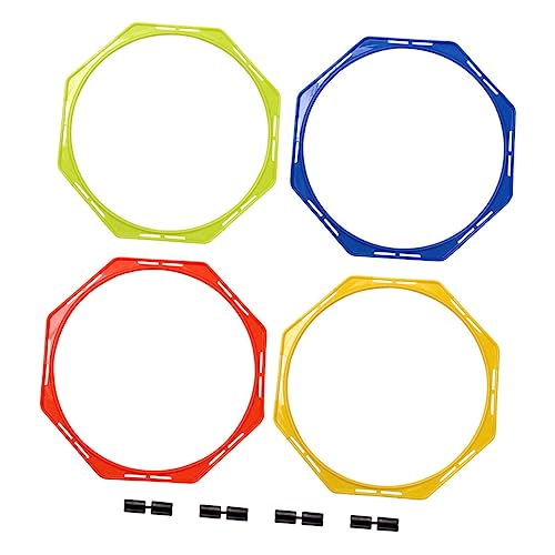 Kisangel Football Training Circle Football for Training Fitness Hexagon Soccer Sports Cones Football