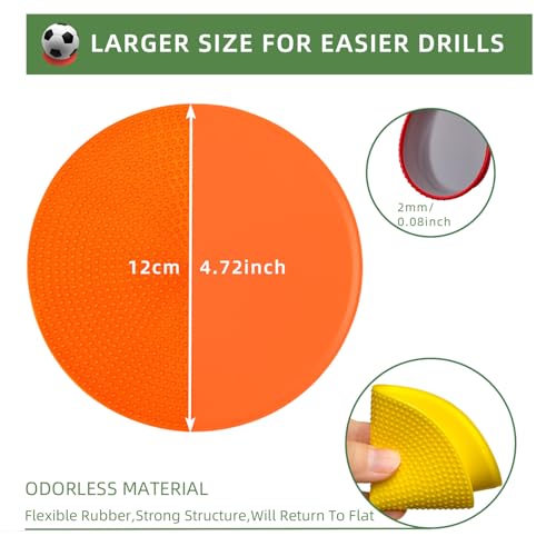 Poly Spots Spot Markers 4.72 Inch & 9 Inch Non Slip Floor Dots - style: 4.72inch 24pcs