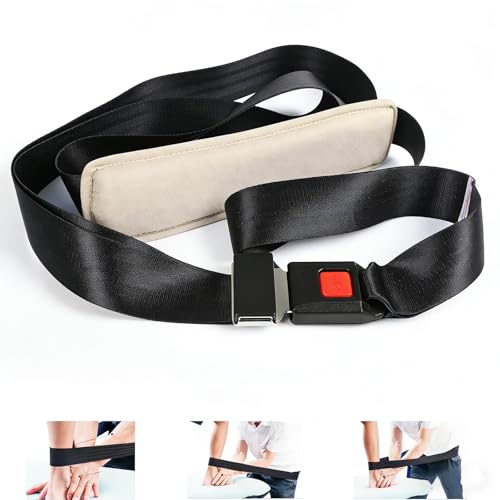 Mobilization Belt 2026 New with Adjustable Thick Cushioning Pad - Premium Mobilization Belt Physical Therapy, Designed for Physical Therapist Rehabilitation Therapy, Stretching (Black) - color: Black