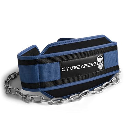 Gymreapers Dip Belt With Chain For Weightlifting, Pull Ups, Dips - Heavy Duty Steel Chain For Added Weight Training