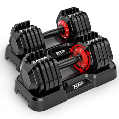 Adjustable Dumbbell Set of 2, 50/100/110lbs Free Weights Dumbbell Set - size: 50LBS Pair -C