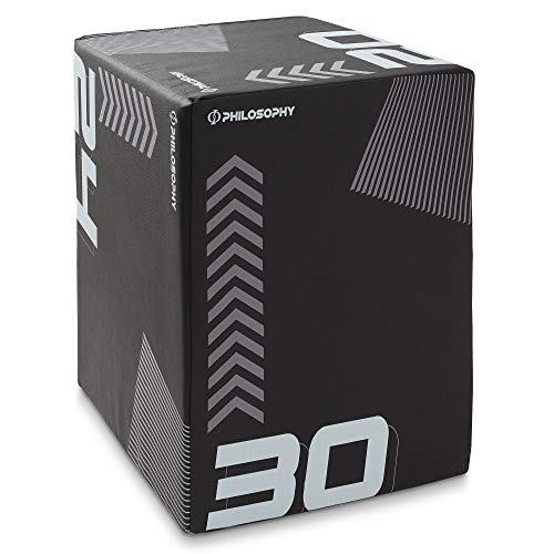Philosophy Gym 3-in-1 Foam Plyo Box, Soft Plyometric Jump Box for Home Gym, HIIT, Jumps, Step-Ups, Agility and Strength Training