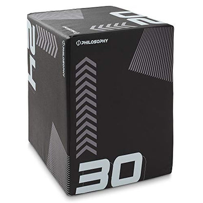 Philosophy Gym 3-in-1 Foam Plyo Box, Soft Plyometric Jump Box for Home Gym, HIIT, Jumps, Step-Ups, Agility and Strength Training