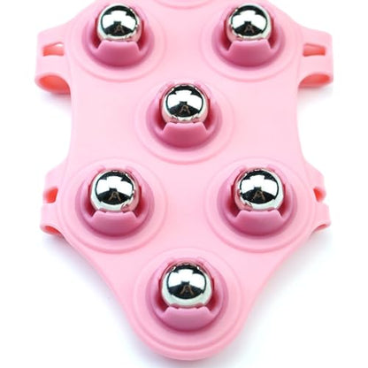 Massage Ball Roller, Hand Held Massager, Trigger Point Ball, Back & Foot Massager - Pink - color: Pink