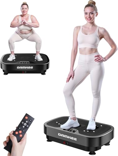 Vibrating Board Exercise Machine, 9 Modes Vibration Platform for Lymphatic Drainage, 3D Upgrade Vibrating Board for Weight Loss, Home Body Fitness Equipment (Purple)