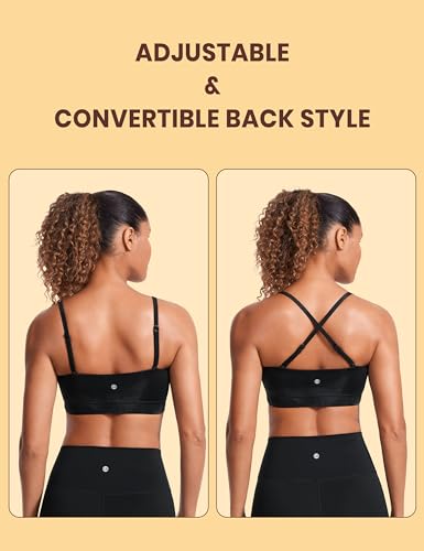 CRZ YOGA Butterluxe Thin Strap Sports Bra - color: Black Tie Dye, size: X-Small