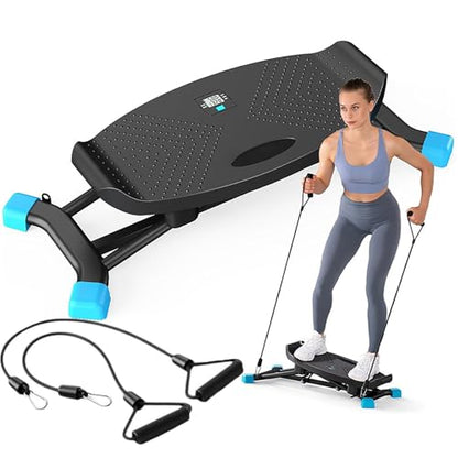 Balance Board,2026 New all motion exerciser,Portable Ski Balancing Machine with Lcd Monitor and Elastic Bands,Adjustable Intensity/Non-Slip Ma Pedal, Silent Exercise for Home