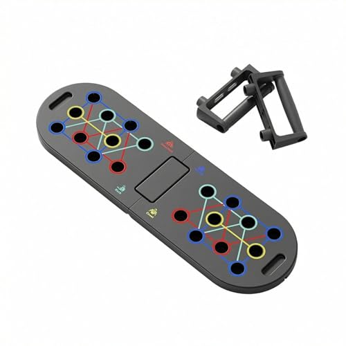 Foldable Push Up Board, Portable Multi-Function Fitness Exercise Board for Home Total Body Workout