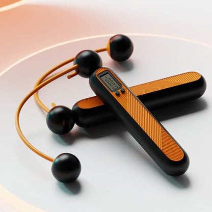 Cordless Jump Rope with Digital Counter Smooth Bearing Rotation Jump Counter Counting Skipping Rope