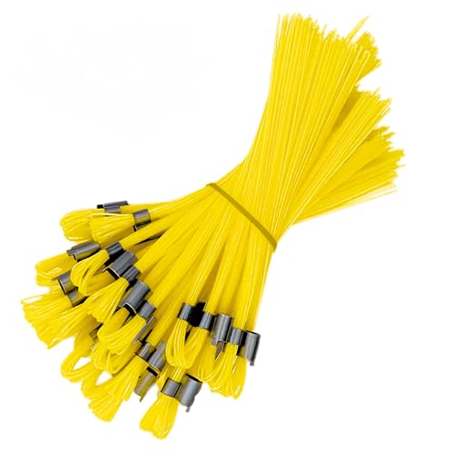 ACE Supply Yellow Marking Whiskers - 25 Pack - Durable Marking Whisker Set - Use Survey Whiskers As Survey Stakes, Construction Markers, Or Trail Markers - color: Yellow, size: 25 Pack