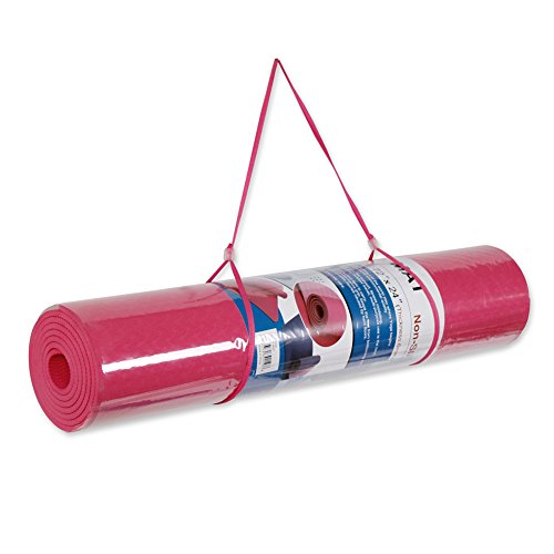 Attraction Design Yoga Mat Non Slip Exercise Mat Extra Thick Workout Mat for Yoga, Eco Friendly Exercise Yoga Mat High Density Fitness Pilates Mat with Carrying Strap, 72"x 24"x 6mm - color: Pink