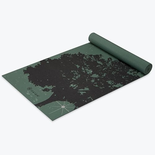 Gaiam Print Yoga Mat, Non Slip Exercise & Fitness Mat for All Types of Yoga, Pilates & Floor Exercises - color: Luminary