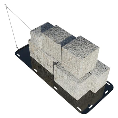 Efficraft HDPE Yard Drag Sled with Steel Pull Cable, 110.2x47.2 in 2200 lbs