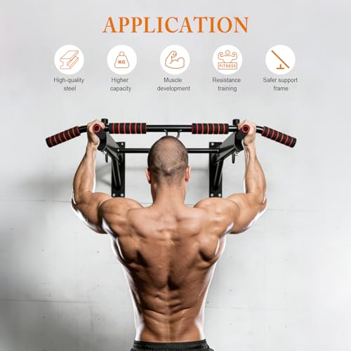 Multi-Functional Pull Up Bar for Home Gym, Multi-Grip Strength Training Fitness Chin Up Bar, 250 lbs Capacity