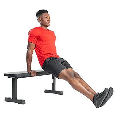 Sunny Health & Fitness Heavy-Duty Weight Bench for Home Gym Training - color: 1. Black