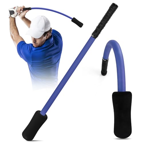 MIKOSI Golf Grip Trainer, EVA Foam Golf Swing Trainer Warm-Up Stick for Strength Grip Tempo & Flexibility Training, Indoor Outdoor Safe Golf Training Aid for Beginners & All Levels