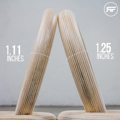 REP Fitness Wood Gymnastic Rings with Numbered Heavy Duty Adjustable Straps - Perfect for Cross-Training Workouts, Gymnastics and Conditioning - size: 1.25", style: 7.5' Straps