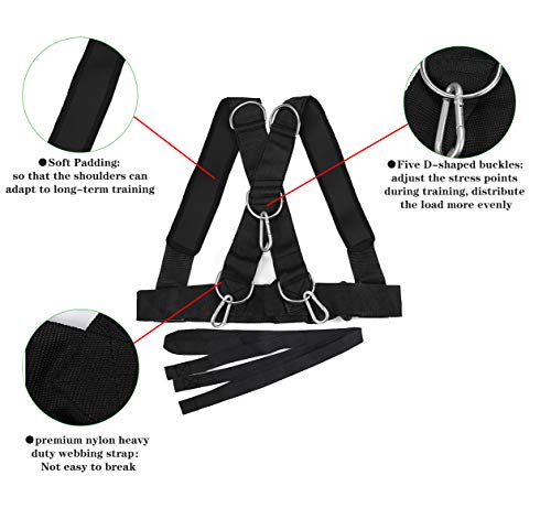 Youth Sled Vest Harness,Tire Pulling Harness Workout Training Sled Vests Sports Training Harness for Small Women and Children