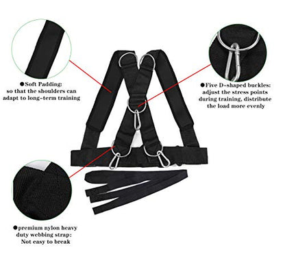 Youth Sled Vest Harness,Tire Pulling Harness Workout Training Sled Vests Sports Training Harness for Small Women and Children