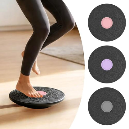 Wobble Balance Board, Non-Slip Core Trainer with 360° Rotation, Adjustable Stability Board, Massage Point Surface, Home Gym Yoga Workout Balance Exercise Tool