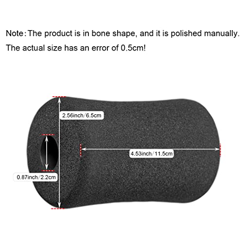 Foam Foot Pads Rollers Two Pair for Home Gym Exercise Machines Equipments Replacements with 1 Inch(2.5cm) Rod (Foam 4.53" X 2.56" Od X 0.87" Id) - color: Foam 4.53" X 2.56" Od X 0.87" Id