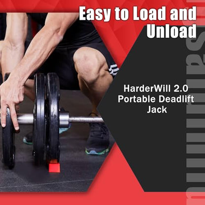 Deadlift Jack Alternative (1 Pair) Easy to Load and Unload Weight Plates, Perfect for Deadlift, Crossfit, Powerlifting, Weightlifting, Home Gym for Your Gym Bag
