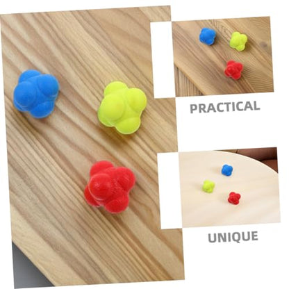 Happyyami 6Pcs Hexagon Reaction Speed Training Balls for Adults Enhance Hand Eye Coordination and Reflexes Durable Agility Balls for Sports and Fitness Versatile Indoor Training
