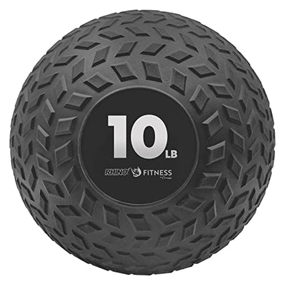 Champion Sports Rhino Fitness Slam Ball – Sand-Filled, Bounce-Resistant Ball for Strength & Conditioning, 6–50 lb - style: 10 Pound